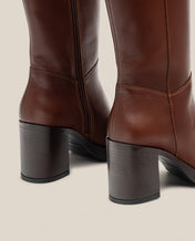 Heeled boot KOLIN-008 brown