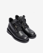 Botín plano LEI-006 negro