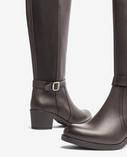 Heeled boot LILLE-015 brown