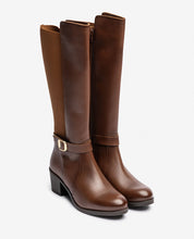 Stivale con tacco LILLE-015 marrone