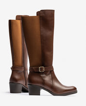 Stivale con tacco LILLE-015 marrone