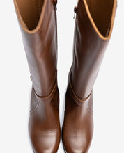 Stivale con tacco LILLE-015 marrone