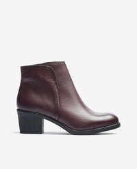 Heeled ankle boot LILLE-016 burgundy