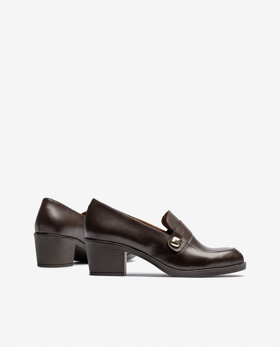 Scarpe con tacco LILLE-100 marrone 