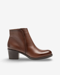 Heeled ankle boot LILLE-016 brown