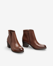 Botín de tacón LILLE-016 marrón