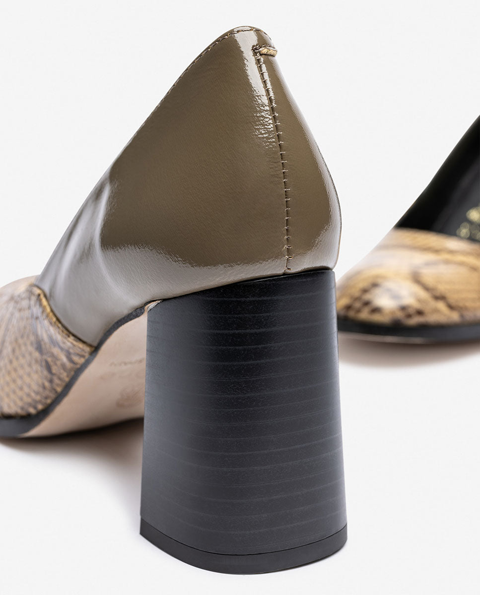 Scarpa con tacco LOIR-004 beige