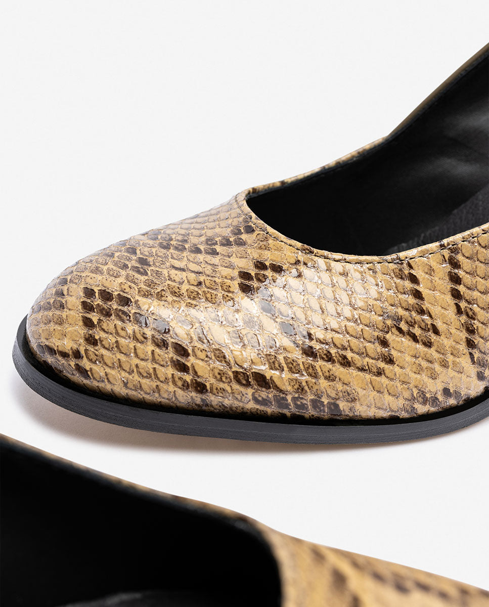 Scarpa con tacco LOIR-004 beige