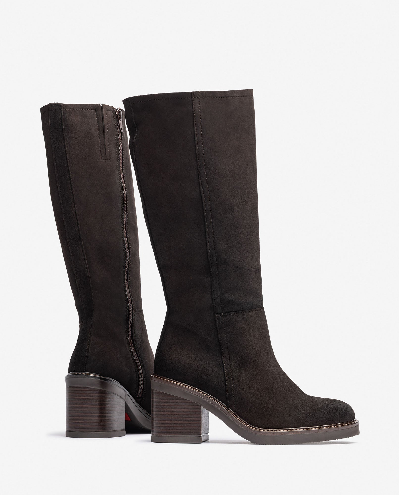 Botte à talon MIRE-003 marron