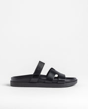 Sandale plate MORENA-125 noir