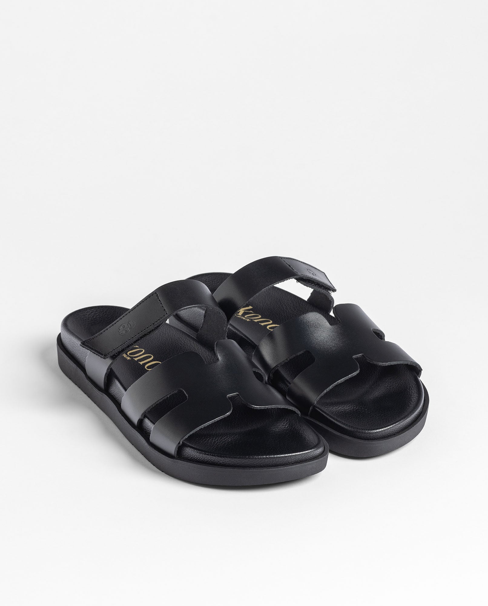 Sandale plate MORENA-125 noir