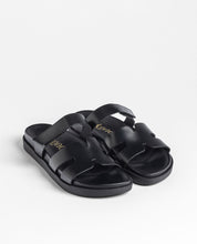 Sandale plate MORENA-125 noir