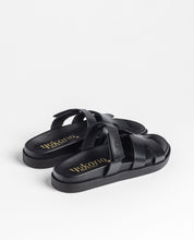 Sandale plate MORENA-125 noir