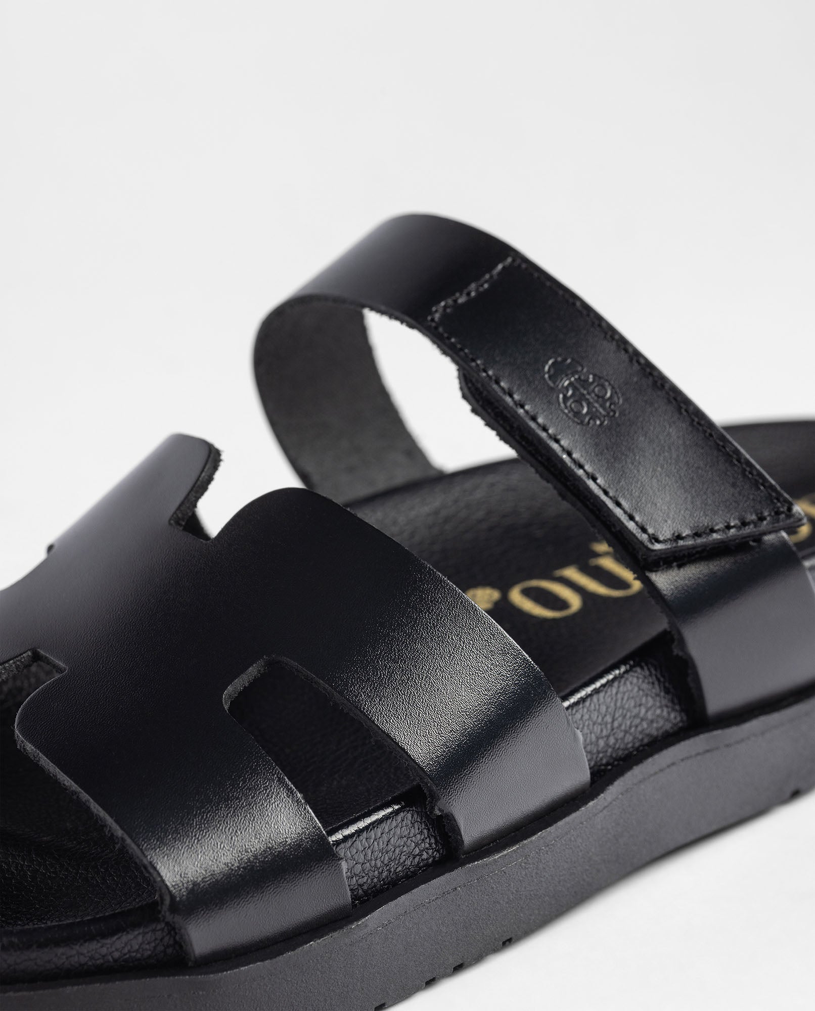 Sandale plate MORENA-125 noir