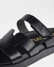 Sandale plate MORENA-125 noir