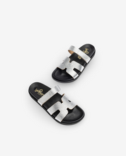 Sandale plate MORENA-125 argent