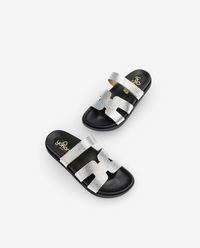 Sandale plate MORENA-125 argent