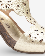 Ponza 006 gold heeled sandal