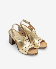 Ponza 006 gold heeled sandal