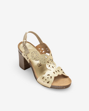 Ponza 006 gold heeled sandal