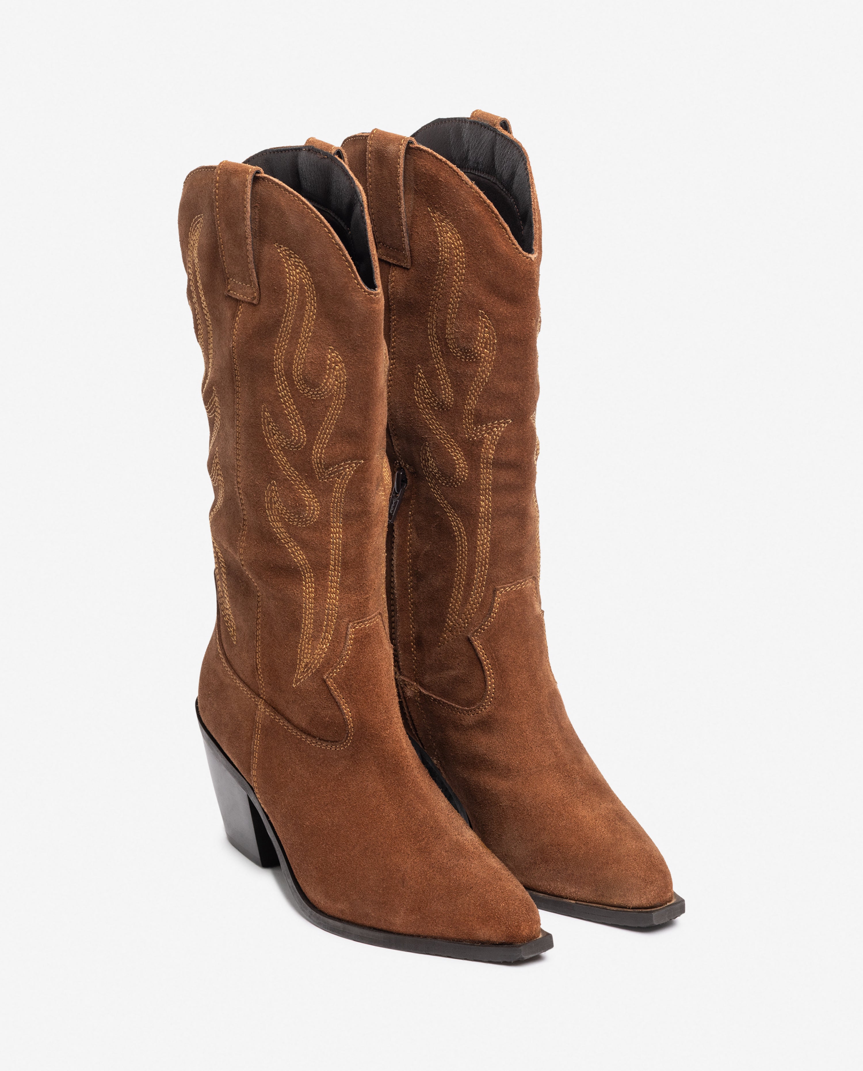 Bota de tacón RID-403 marrón