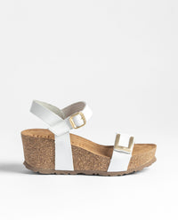 Sandale compensée BARI-262 blanc