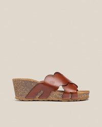 Keilsandale CADIZ-300 braun