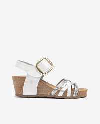 Sandalia de cuña CADIZ-250 blanco