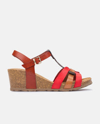 Keilsandalette CADIZ-138 rot