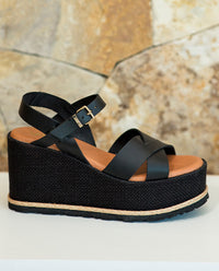 Sandalia plana Lanzarote 003 negro