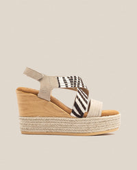 Wedge sandal Mey 003 zebra