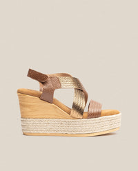 Mey 003 brown wedge sandal