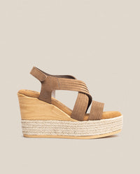 Mey 003 brown wedge sandal