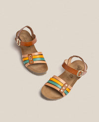 Keilsandale MONACO-051 braun