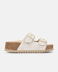 Sandalo con plateau VELEZ-003 marrone