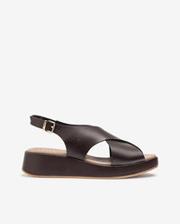 Platform sandal ZADAR-002 brown