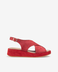 Platform sandal ZADAR-002 red