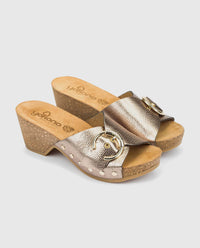 Heeled sandal CANARIAS-003-01 brown