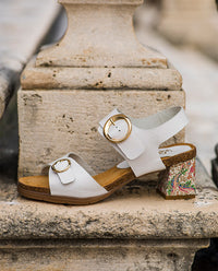 Sandale à talon ZAHARA-011 blanc