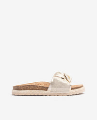 Flache Sandale ARENA-004 Golden