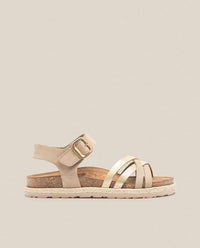 Arena 001 beige flat sandal