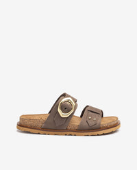 Flat sandal BOLUS-256 brown