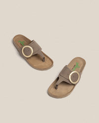 Sandale plate GRANADA-704 marron