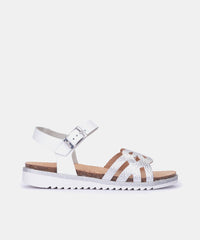 Flat sandal HAITI-312 silver