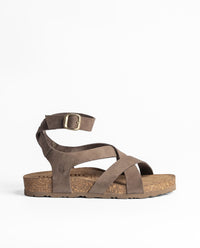 Flat sandal JERBA-261 light brown