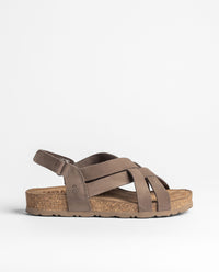 Sandalia plana JERBA-263 marrón claro