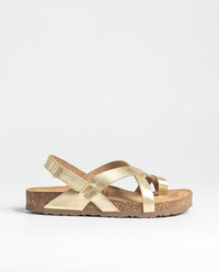 Flache Sandale JERBA-718 Gold
