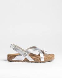 Sandale plate JERBA-718 argent