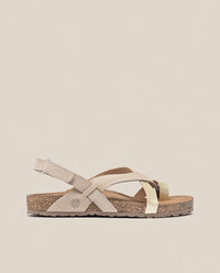 Sandale plate JERBA-718 doré