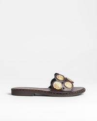 Flache Sandale LARA-273 braun